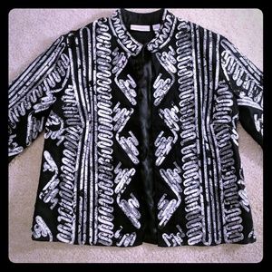 Chico's zig zag Blazer jacket Size 0